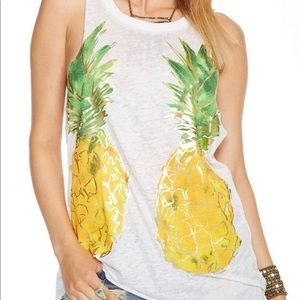 CHASER PINEAPPLE TANK XS NWT! PERFECT CONDITION